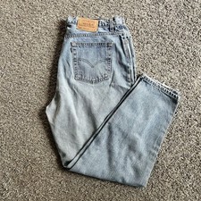 Vintage Levi's Denim High Waisted Jeans Tapered Leg Size 18 Made in USA