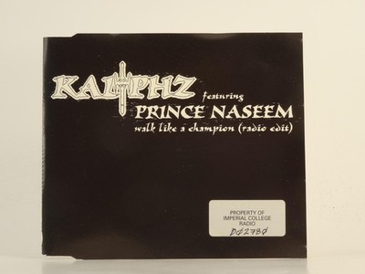KALIPHZ FT PRINCE NASEEM WALK LIKE A CHAMPION (H1) 1 Track Promo CD Single inclu