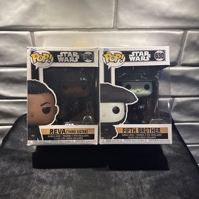Funko Pop! Vinyl: Star Wars Fifth Brother #630 & Reva (Third Sister) #542 BUNDLE
