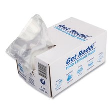 Inteplast 1 Pt Food Utility Poly Bags 8" x 4" x 2", Clear, 1000 Ct 2 Pack