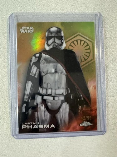 Captain Phasma 2025 Topps Chrome Star Wars #19 Green Refractor 42/99