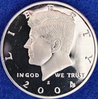 2004-S Kennedy Silver Half Dollar DCAM Ch Proof (Minor Scratches)