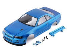 Killerbody Nissan Skyline R34 Pre-painted 110 Touring Car Body Metallic Blue