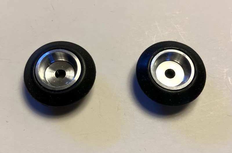 Vintage NOS Cox Front Ball Bearing La  Cucaracha I.F.C. Wheels  Front Tires.