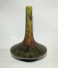 Early Roseville 808 Squat Art Pottery Bud Vase Long Neck Drip Crackle Glaze 6.5"