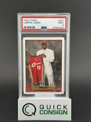 LEBRON JAMES 2003-04 TOPPS ROOKIE #221 PSA 9 Q6995