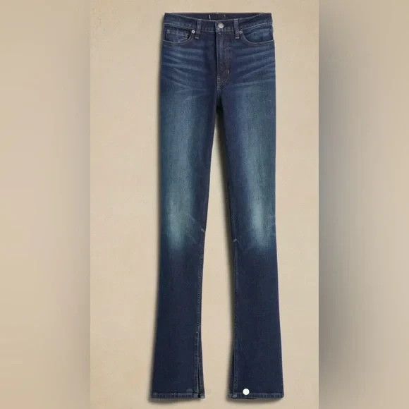 BANANA REPUBLIC HIGHRISE SLIM STILETTO JEAN NEW WITH TAGS W 30" INSEAM 32.5"