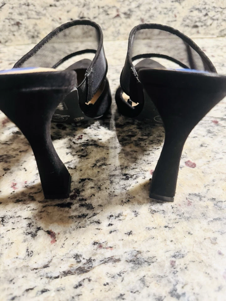 NWOB Chinese Laundry Women's Black Suede Sherman Mule Pumps 7.5 - Image 4 of 4