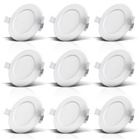 9X Led Einbauleuchten Bad Einbaustrahler Spots Flach Deckenspots IP44 115Mm