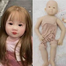 30" Unfinished Reborn Baby Dolls Kit Vinyl Unpainted Lifelike Doll Kit Xmas Gift