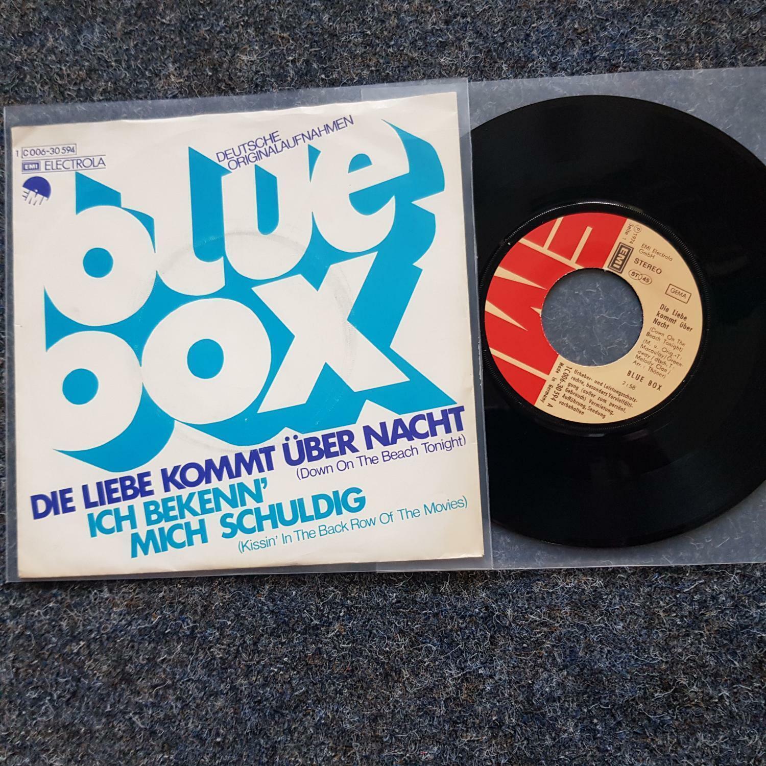 7"" Single Vinyl Blue Box - Die Liebe kommt über Nacht / The Drifters Coverversio
