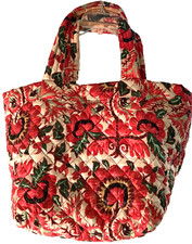 Mz Wallace Tulum Vibrant Floral  Print Quilted Medium Metro Tote