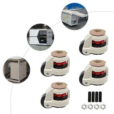 4 Werkbank Rollen - Heberollen für Werkbank - Lenkrollen Höhenverstellbar