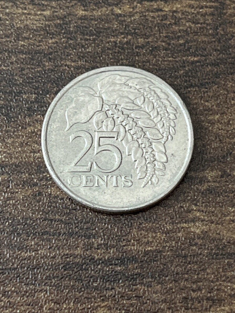 2012 Trinidad & Tobago 25 Cents Actual Coin TK6284* | eBay