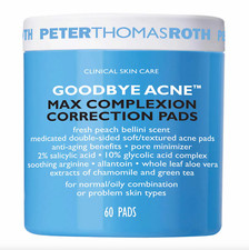 Peter Thomas Roth Goodbye Acne Max Complexion Correction Pads, Free Ship 60 Pads