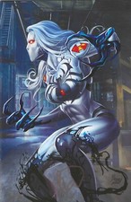 White Widow #4 Unbound Virgin Variant Cover by Benny Powell and signed w/coa NM