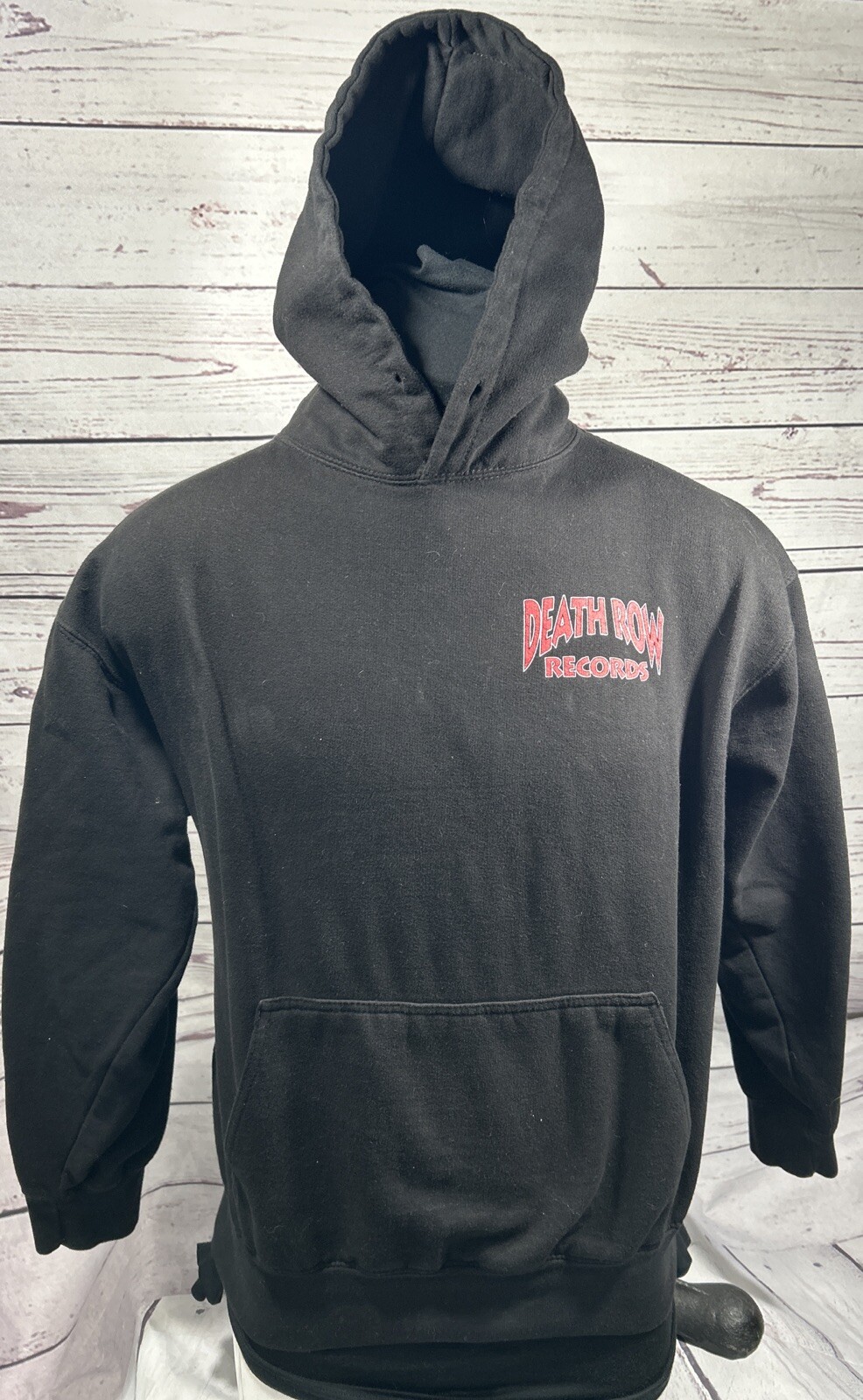 FILA Felpa nera con cappuccio uomo Death Row Records taglia XL