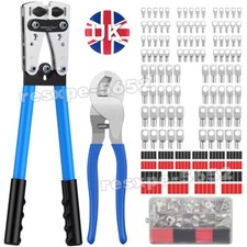 Cable Lug Crimping Tool 6-50mm² Wire Plug Crimper Battery Terminal Connector Kit