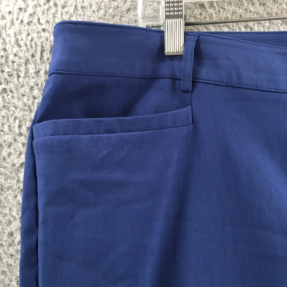 Pantalones de vestir Roz & Ali ajustados firma para mujer 20W (42x29 real) azules NUEVO Foto 3 de 4
