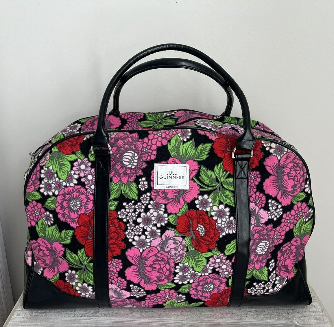 Lulu Guinness London Carry on Over Night Weekender Floral  display picture 2