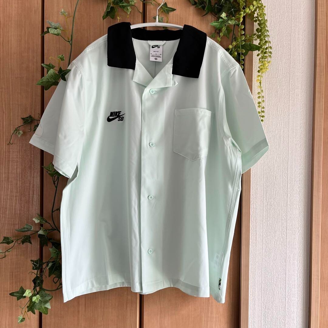 Nike SB Olympics 2024 S/S Bowler Shirt Barely Green/Black FZ4059