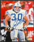 Cory Schlesinger SIGNED Detroit Lions 8x10 Photo BECKETT WITNESS COA