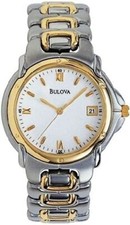 98G42 Bulova Men's Two Tone Watch
