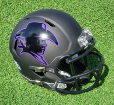 HARDIN SIMMONS COWBOYS FOOTBALL BLACK MATTE SPECIAL MINI HELMET