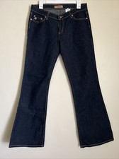 Vintage Paris Blues Jeans Juniors Size 11 Dark Wash Blue Flare Pants