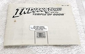 1988 INDIANA JONES & THE TEMPLE OF DOOM &bull; CASES & STAND &bull; VINTAGE NES NINTENDO