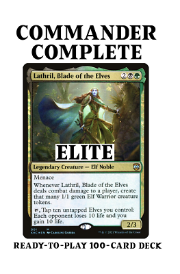 Lathril, Blade of the Elves ELITE Elf Tribal Magic MTG Custom Commander Deck  | eBay
