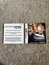 Ace Attorney Phoenix Wright Nintendo DS Gameboy Manual Only