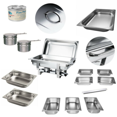 Chafing Dish Speisenwärmer GN Behälter Gastronormbehälter Brennpaste Edelstahl