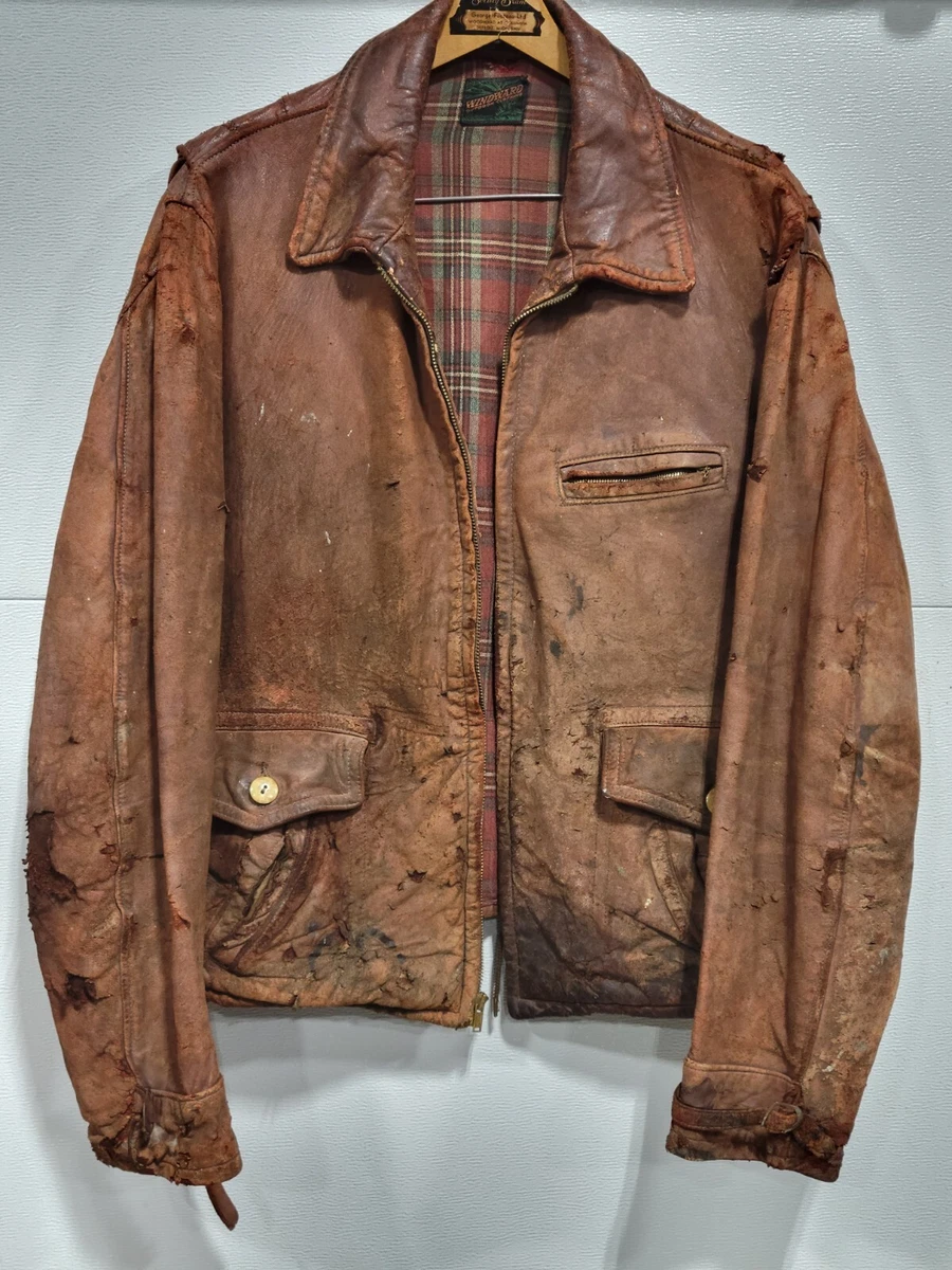 Leather Casual 1950s Vintage Outerwear Coats & Jackets for Men for