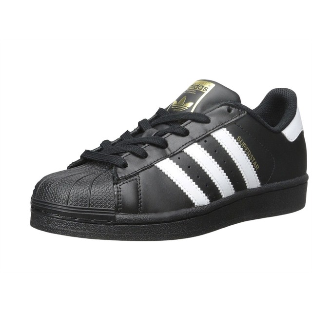 adidas superstar youth black and white
