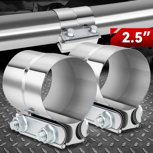 LCGP 2.25 In Exhaust Clamp, 2 Pcs Lap Joint Band Clamp - Foto 4