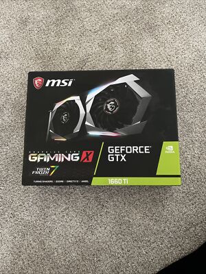 MSI GTX 1660 ti graphics card