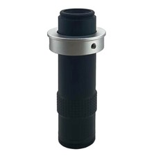 Industrial Video Lens 100X Zoom for Microscope Camera C CS Mount 40mm Adapter