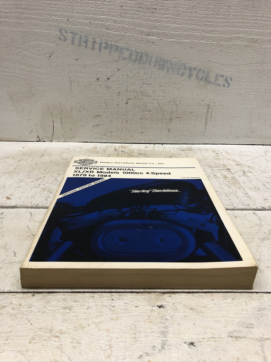 サービスマニュアル 1979スポーツスター XL/XR1979 to 1984 Harley Davidson 1979 to1984 XL / XR Sportster Service Manual