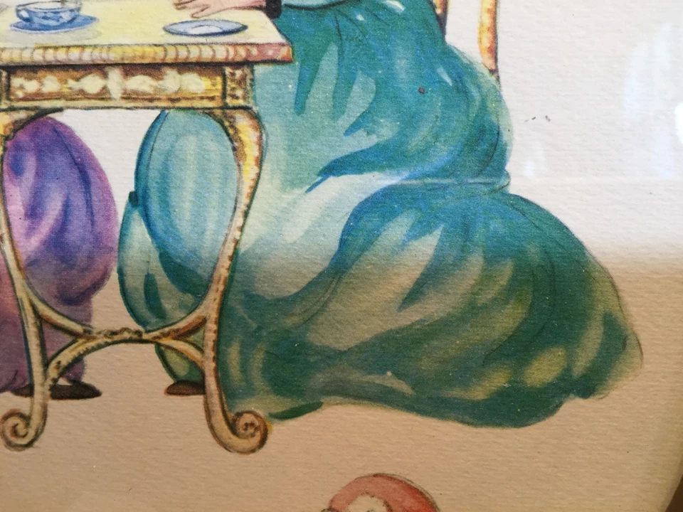 2 moisés vintage ovalados enmarcados bebé niño niña cochecito pared guardería  Foto 4 de 4