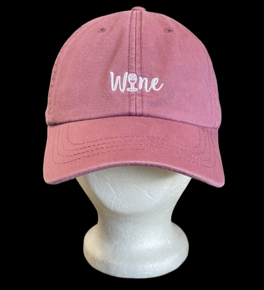 NWT Wine Glass Headwear Unisex Adjustable Baseball Hat New  display picture 3