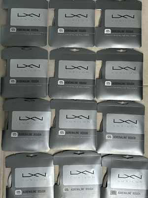 12 sets of luxilon adrenaline rough 1.25mm 17g