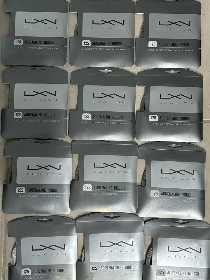 12 sets of luxilon adrenaline rough 1.25mm 17g