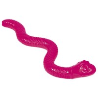 Nobby TPR Schlange 42 Cm Pink - Robust, Mit Squeaker & SnacköFfnung FüR Hunde