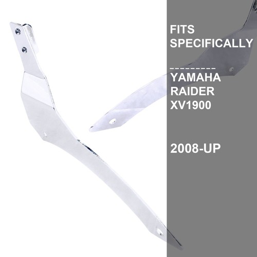 Passenger Chrome Sissy Bar Backrest Luggage Rack Yamaha Raider XV1900