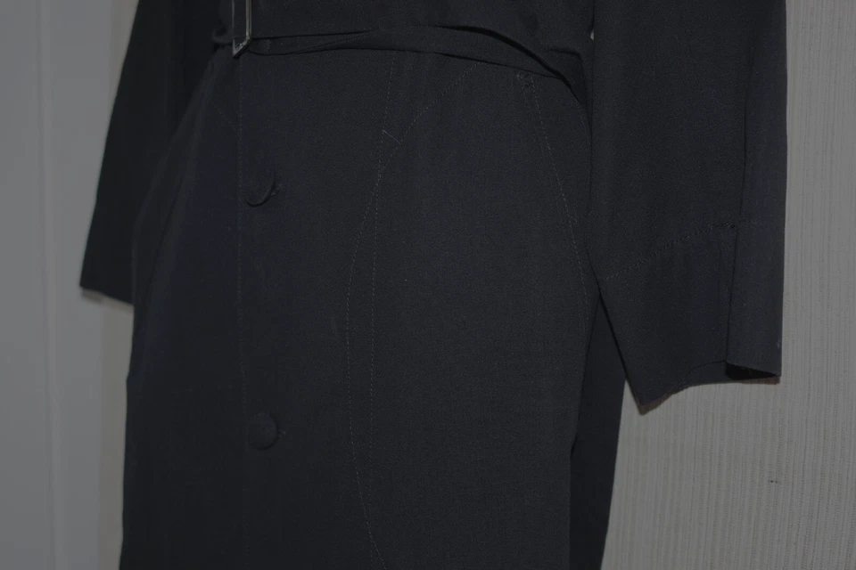 Gabardina Barneys New York de algodón negra para mujer talla:38 (pequeña) Foto 3 de 4