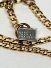 Anne Marie Chagnon Mixed Metal Pendant Necklace Gold Tone Industrial Modernist — photo 4