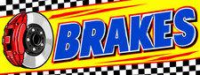 3ft x 8ft BRAKE Vinyl Banner- Free Shipping CAN BE PERSONALIZED 