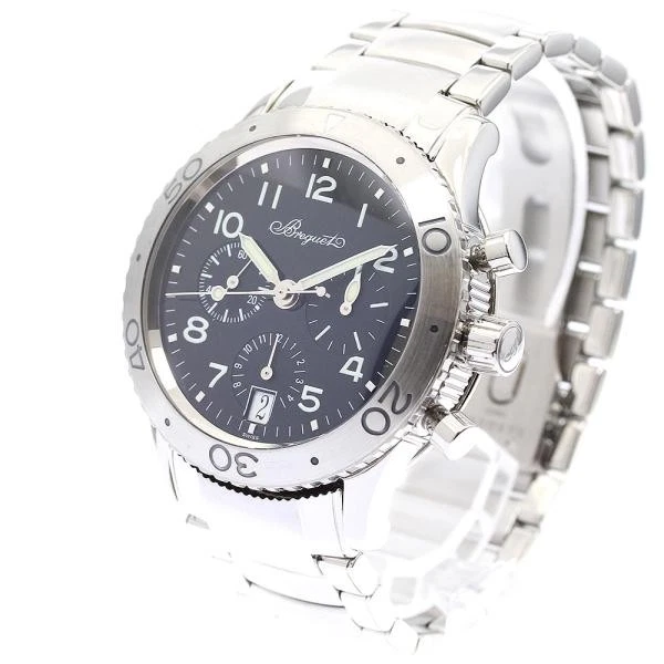 Breguet — Breguet Transatlantique Type XX 3820 39mm SS Black Dial Automatic Watch #C2562