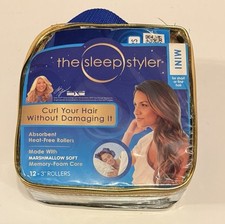 THE SLEEP STYLER MINI FOR SHORT OR FINE HAIR 12 - 3" ROLLERS SHARK TANK - NEW